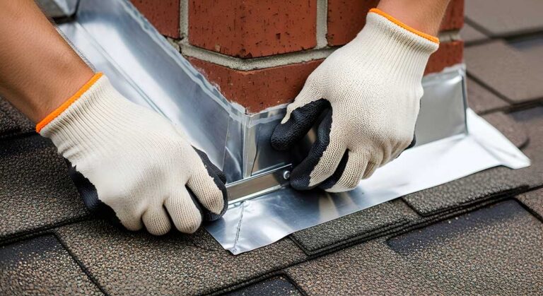 Residential asphalt-shingle roof with light snow, visible gutters, and an attic ventilation ridge.